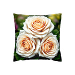 White Rose Throw Pillow