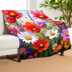 Wild Flower Throw Blanket Home Decor