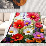 Wild Flower Throw Blanket Living Room