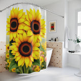 Yellow Flower Shower Curtain