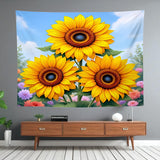 Yellow Flower Tapestry Home Decor