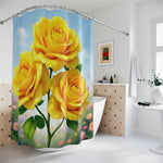 Yellow Rose Shower Curtain