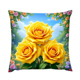 Yellow Rose Pillow