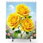 Yellow Rose Shower Curtain