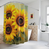 Yellow Sunflower Shower Curtain