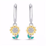 Yellow Sunflower Earrings