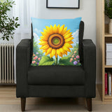 Yellow Sunflower Pillow Home Decor