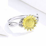 Yellow Sunflower Ring Side View