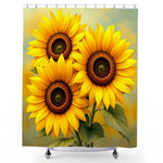 Yellow Sunflower Shower Curtain