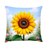 Yellow Sunflower Throw Pillows