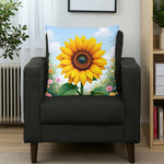 Yellow Sunflower Throw Pillows Home Decor