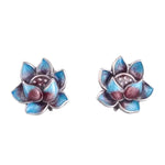 Blue Lotus Earrings