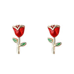 Rose Flower Earrings