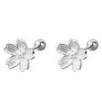 Sterling Flower Earrings