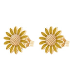 Yellow Sunflower Earrings