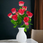 Artificial Blushing Rose Bouquet