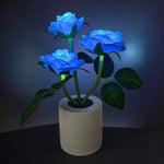 Blue Rose Lamp