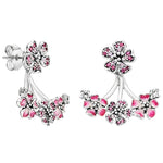 Flower Jacket Earrings