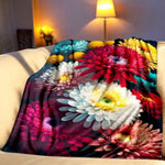 Chrysanthemum Throw Blanket