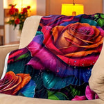 Rose Colored Throw Blanket