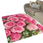 Pink Rose Area Rug