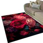 Red Flower Rug