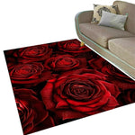 Red Floral Rug