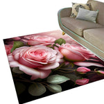 Pink Rose Area Rug