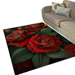 Red Rose Area Rug