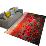 Poppy Flower Rug