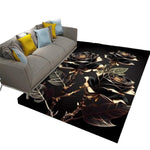 Black Flower Rug