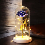 Led Rose in Glass