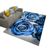 Blue Flower Rug