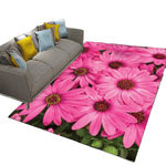 Pink Flower Area Rug