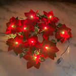 Poinsettia String Lights