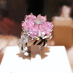 Flower Crystal Ring