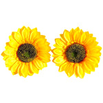 Large Sunflower Earrings