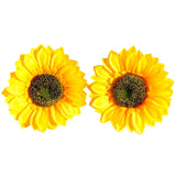 Large Sunflower Earrings