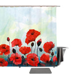 Red Poppy Shower Curtain