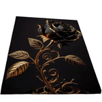 Black Rose Rug