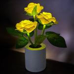 Yellow Rose Lamp