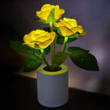 Yellow Rose Table Lamp